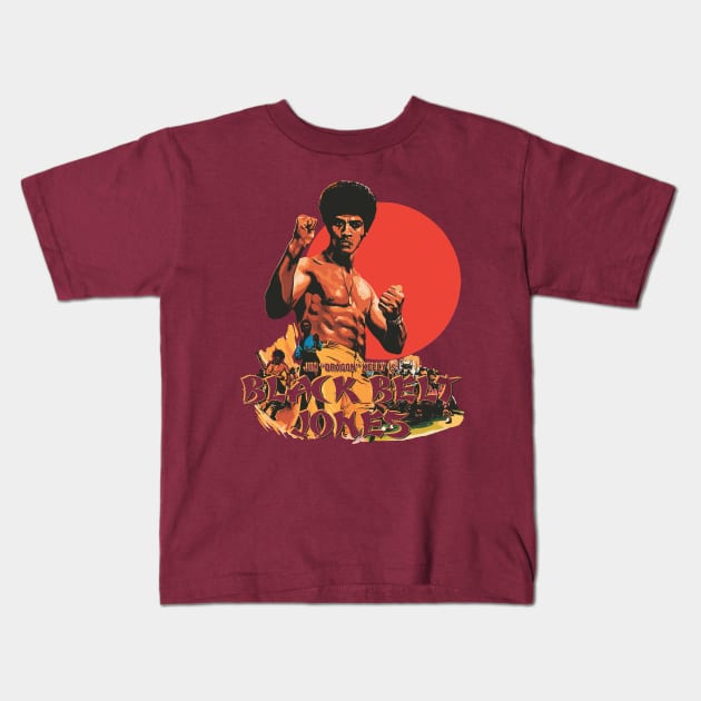 Black Belt Jones Kids T-Shirt by Doc Multiverse Designs